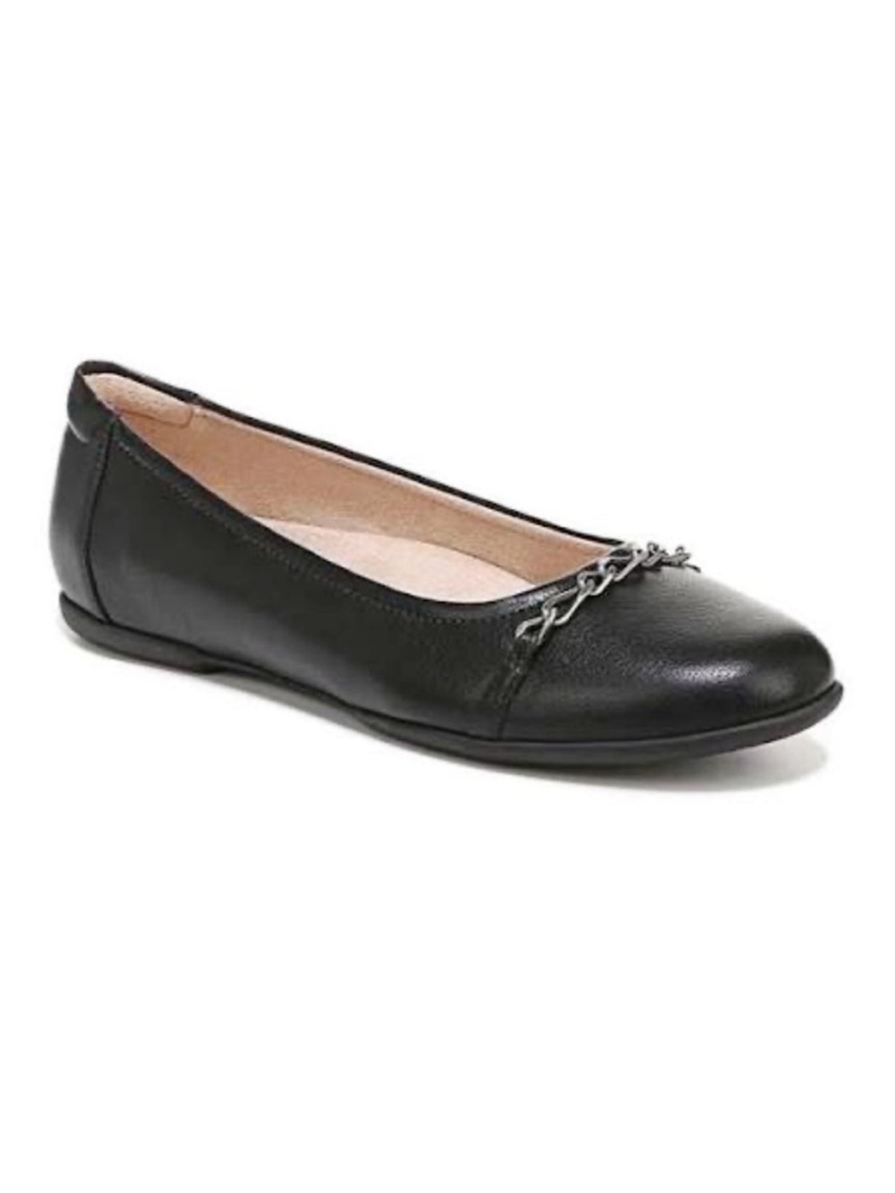 Naturalizer Mystique Black Tumbled Flat Shoe Size 6 Natural Soul